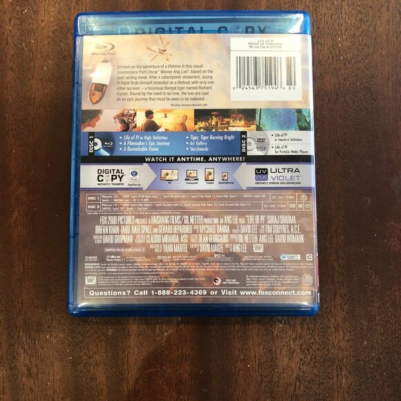 Life of Pi DVD 2012 PG Drama Adventure Movie DVD - Picture 3 of 3